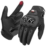 KEMIMOTO Motorrad Handschuhe Herr, Motorradhandschuhe mit Touchscreen, Knöchelprotektor, Sommer...