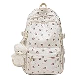 DAWCBVJQ Niedlicher Mädchen Rucksack - Niedlicher College Rucksack Schulranzen - Große Schultasche...