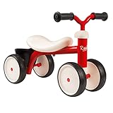 Smoby 721400 – Rookie Laufrad Rot – ideale Lauflernhilfe für Kinder ab 12 Monaten, Lauflernrad...