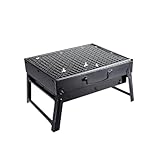 VNLCPX Mini Grill Klappbar, BBQ Holzkohlegrill Klein mit Einem Griff, Klappgrill Tragbar für...