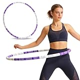 Hula Hoop Reifen Erwachsene, 1,1Kg Hullahub Reifen zum Abnehmen, 93 cm Durchmesser, 8 Segmente...