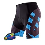 JMORCO Radlerhose Herren Männer Sommer Radfahren Hosen Mit 20D Gel Polsterung Neueste Mountainbike...