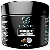 Unnis® Natürliche Kokosnuss Aktivkohle Pulver Zahnaufhellung für Weiße Zähne Bleaching...