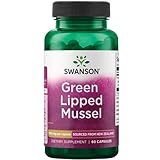 Swanson Green Lipped Mussel (Grünlippmuschel), 500mg, hochdosiert, 60 Kapseln, Laborgeprüft,...