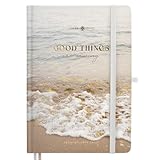 Lebenskompass Kalender 2024 2025 A5 ”Beach” - Hardcover Buchkalender von Juli 2024 bis Dezember...