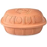 Römertopf Bräter 50 Jahre Jubiläums-Edition, 5 Liter Gänsebräter aus Naturton, ofenfest,...