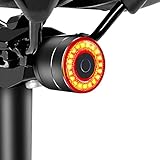 Monkey Home Smart Fahrrad Rücklicht, Auto On/Off, Bremssensorik, Auto Lichtsensor,Typ-C Aufladung,...