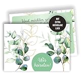 Edition Colibri 10 Einladungskarten Hochzeit - Einladungskarte zur Hochzeitsfeier, Set, Einladung...