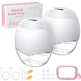 Jheppbay Milchpumpe Elektrisch Tragbar Freihändig - All-in-One Elektrische Milchpumpe Doppelt mit 3...
