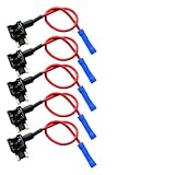 TROIOIUM 5 stücke Add-A-Circuit Piggy Back Auto Adapter Low Profile Mini ATT Blade Sicherungshalter...