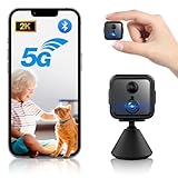 iPalamila 2K HD 21 Tage Mini Kamera, 5G WiFi & Bluetooth Überwachungskamera, Indoor Nachtsicht...