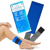 COOLMEDIC Premium Kühlpad Kühlkompresse inkl. Bandage | XXL Kalt Warm Kompresse 29x12cm |...