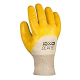 (144 Paar) teXXor Handschuhe Nitril-Handschuhe Strickbund 144 x gelb 8