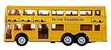 Idena 4229634 - Modellbus Berliner Doppeldecker, mit Freilauf, ca. 13 x 10 x 4 cm, gelb, als...