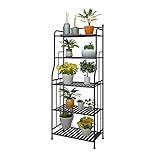 DAWNYIELD 5 Tier Metall Pflanzenständer Blumentopfhalter Rack Lagerregal Indoor Outdoor Home...