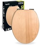 'aquaSu® Holz WC-Sitz mit Absenkautomatik Venezia | Toilettendeckel in Buche | Holzkern...