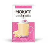 MOKATE® Hot Chocolate Trinkschokolade | 8 Säckchen 200g | Geschmack: Weiße Schokolade |...