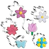 Ausstechformen, 6 Stück Keksausstecher, Blumen Ausstecher, Ausstechformen Blumen, Keksausstecher...