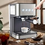 Yolancity Kaffeemaschine 1050W Halbautomatische Coffee Machine Kleine Tropfkaffeemaschine, 15-20Bar...