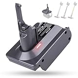 TPDL für Dyson V6 Akku Adapter für Einhell 18V Lithium Akku als Ersatz für Dyson V6 SV05 SV06...