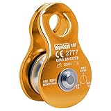 ALPIDEX Seilrolle Umlenkrolle 20 kN - Mobile Pulley Flaschenzug - für Seile bis 11 mm Durchmesser -...