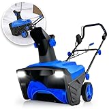 SOARS Schneefräse elektrisch mit LED-Scheinwerfern, 2300W Schneeräumgeräte mit verstellbarem...