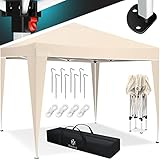 KESSER® Pavillon 3x3m | wasserdicht | inkl. Tasche | Pop-Up Klicksystem | UV-Schutz 50+ |...