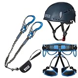 LACD Klettersteigset Ultimate Ferrata S mit mit Swivel (Drehwirbel) + Helm Protector 2.0 Midnight +...