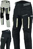 TEXPEED Motorradhose Mit Protektoren Herren - Textil Wasserdicht Motorroller Motorrad Bikerin Mit...