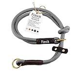 Floxik Paracord Halsband Hund grau 60cm ø11mm