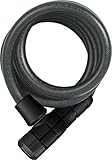 ABUS Spiralkabelschloss Booster 6512K/180 - Fahrradschloss aus superflexiblem Spiralkabel -...