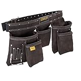 Stanley Werkzeugschürze STST1-80113 (aus hochwertigem Büffelleder, verstellbarer Gürtel, mit 5...