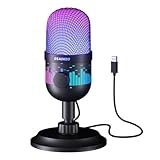 aokeo Gaming Mikrofon, USB Computer Mikrofon für PC, Mac, PS4/5, Kondensator Podcast Mic für...