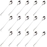 15 Stück Latte Macchiato Löffel Set, Lange Löffel für Eiskaffee und Cocktails, 18.5 cm...