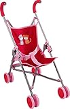 HABA Puppenbuggy Jule – Klappbarer Kinder-Puppenwagen mit gepolsterten Griffen, waschbarem Bezug &...