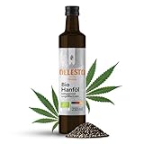 OELESTO® BIO Hanföl [250ml] kaltgepresst - edles reines Hanfsamenöl - Dips, Salatdressings,...