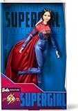 Barbie Supergirl Puppe, Sammlerpuppe aus dem Flash Movie Wearing Red and Blue Anzug mit Umhang,...