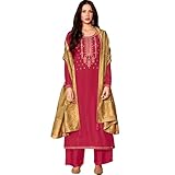 Indische ethnische Kleidung, Freie Größe, Salwar Kameez Hosenanzug Pakistanischer Linon Baumwolle...
