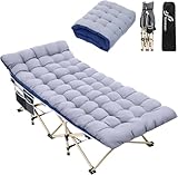 Sportneer Feldbett Klappbett mit Auflage, 188 X 71cm 204KG Set of Campingbett Feldbett Klappbar XXL...