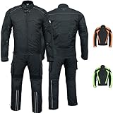 BULLDT Herren Motorradkombi Textil motorradanzug mit Protektoren 2-teiler motorradjacke &...