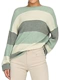 ONLY Damen Onlatia L/S Stripe Pullover KNT Noos Sweater, Silt Green,M