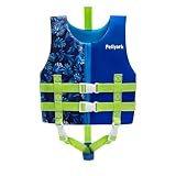 Schwimmweste Kinder 5-7 Jahre, Kinder Schwimmweste Neopren mit verstellbaren Schnallen & Doppelte...