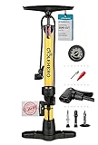 Fahrradpumpe alle Ventile **Test SEHR GUT + 10 Jahre GARANTIE** Leistungsstarke Fahrrad Pumpe Luft...