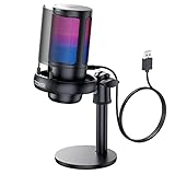 Gaming Mikrofon PC RGB, COCONISE, für Streaming Podcast Studio, USB Microphone für PS4 PS5 Mac,...