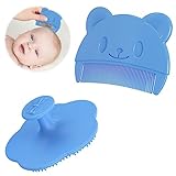 Baby Badebürste, FainFun Milchschorf Baby Entfernen Bürste,Weiche Borsten, 2PCS Kopfhaut...