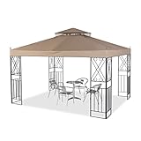 Pavillon wasserdicht stabil, UV-Schutz 50+ Metall Gestell Partyzelt Gartenzelt, Doppelte...