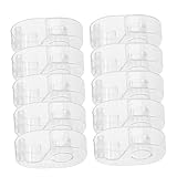 COMPUKAS 10 Stück Teiliges Transparenter Washi Tape Abroller Kompakter Klebebandspender mit...