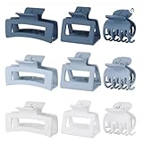Haarklammern Set, 9 Stück Haarspangen für Damen, 3 Stile mittelgroße Haarklammern, rechteckig,...
