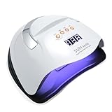 220W UV Lampe für Gelnägel, UV-Nagellampe mit 66 LED-Perlen, Professioneller UV-Nageltrockner für...