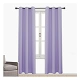 Verdunkelungsvorhang mit Ösen Gardinen Schlafzimmer Ösenvorhang Blcikdicht Hitzeschutz Gardine...